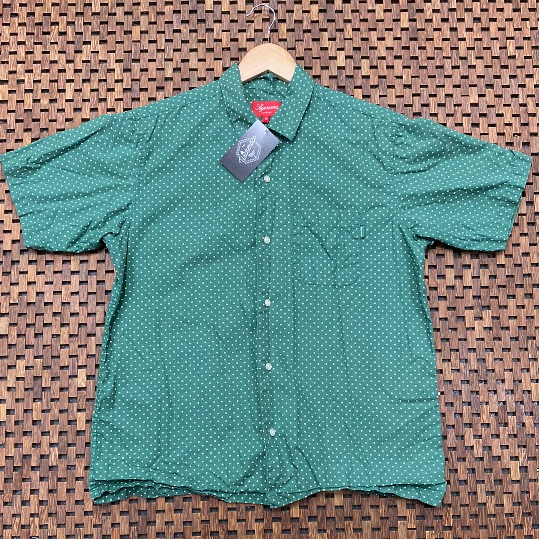 Supreme Polka Dot Collared Button Up Shirt – The Wicker Bee