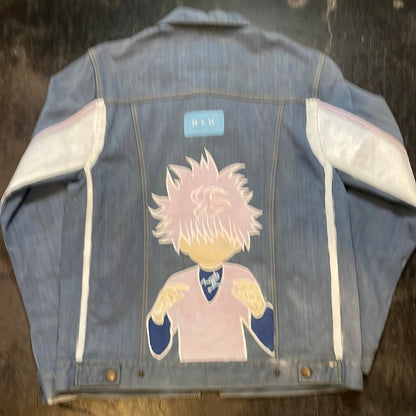 Hand Painted Denim Jacket with HxH