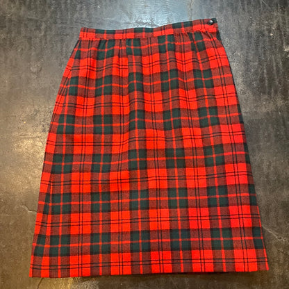 Vintage Plaid Pendleton Skirt