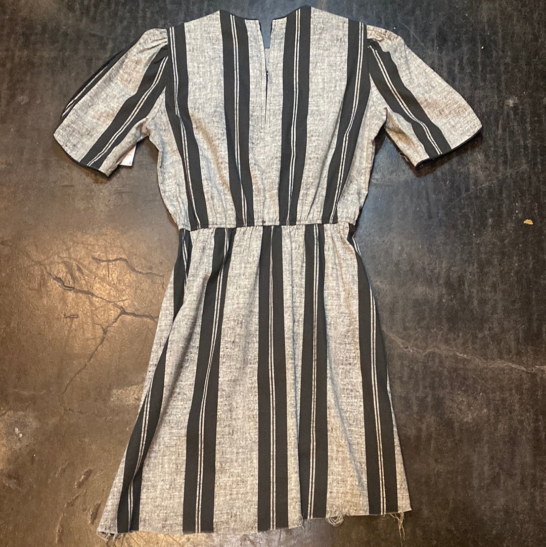 Vintage Hand Sewn Striped Dress