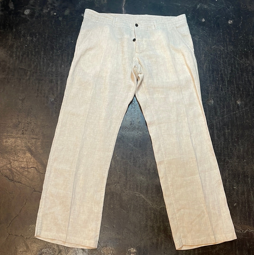 Armani Linen Pants with Drawstrings